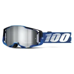 100% Armega Rockchuck Flash Silver Lens Goggles