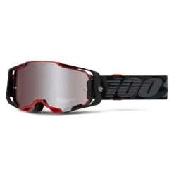 100% Armega Renen HiPER Silver Mirror Lens Goggles