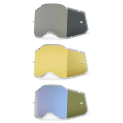 100% Racecraft 2 Accuri 2 Strata 2 Injected Mirror Replacement Goggle Lens -UFO Shop 51008 4 jpg