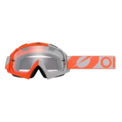 ONeal B-10 Twoface Orange Grey Clear Lens Motocross Goggles