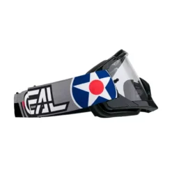 ONeal B-10 Warhawk Black Grey Clear Lens Motocross Goggles -UFO Shop 6024 908 03 jpg