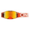 ONeal B-30 Bold Black Orange Radium Red Lens Motocross Goggles
