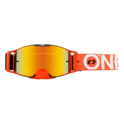 ONeal B-30 Bold Black Orange Radium Red Lens Motocross Goggles