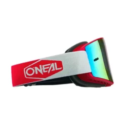 ONeal B-20 Plain Red Neon Yellow Radium Red Lens Motocross Goggles -UFO Shop 6033 219 03 jpg