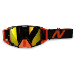 Nitro NV-100 Orange Gold Mirror Lens Motocross Goggle -UFO Shop 8210203 02 jpg