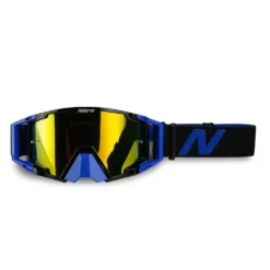 Nitro NV-100 Blue Gold Mirror Lens Motocross Goggle -UFO Shop 8210205 02 jpg