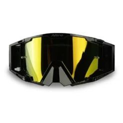 Nitro NV-100 Black Gold Mirror Lens Motocross Goggle -UFO Shop 8210206 03 jpg