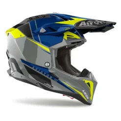 Airoh Aviator 3 Push Blue Gloss Helmet -UFO Shop av3p18 03 jpg