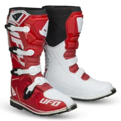 UFO Obsidian Red White Motocross Boots -UFO Shop bo006b 001 jpg