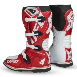 UFO Obsidian Red White Motocross Boots -UFO Shop bo006b 002 jpg