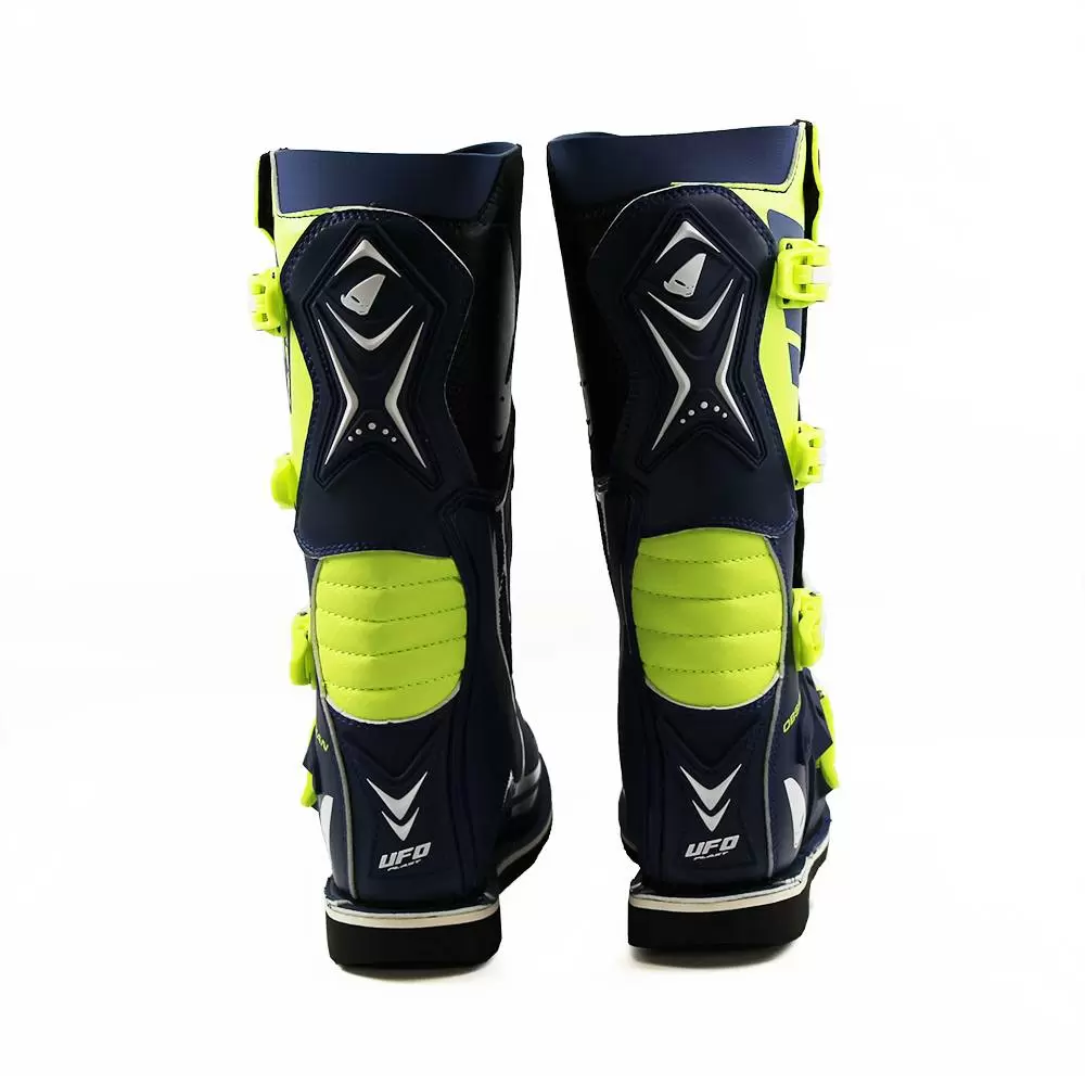 UFO Obsidian Motocross Boots - Blue Neon Yellow 8 UFO Obsidian Motocross Boots - Blue Neon Yellow - Image 8