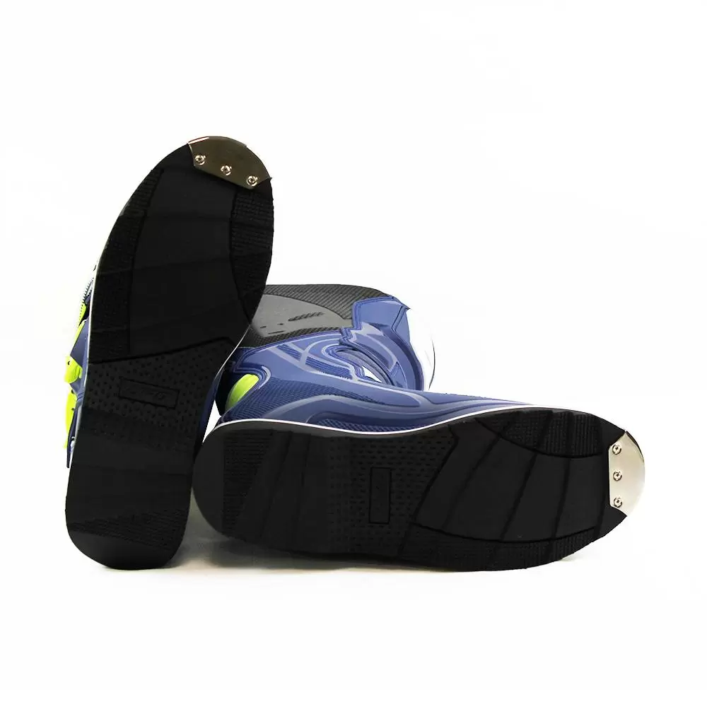 UFO Obsidian Motocross Boots - Blue Neon Yellow 9 UFO Obsidian Motocross Boots - Blue Neon Yellow - Image 9