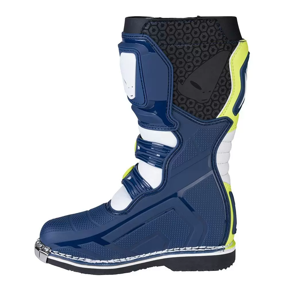 UFO Kids Typhoon Blue White Yellow Motocross Boots 8 UFO Kids Typhoon Blue White Yellow Motocross Boots - Image 8