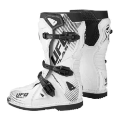 UFO Kids Typhoon Motocross Boots - White -UFO Shop bo008w 002 jpg