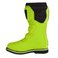 UFO Kids Typhoon Neon Yellow Motocross Boots -UFO Shop bo011 dflu 04 jpg