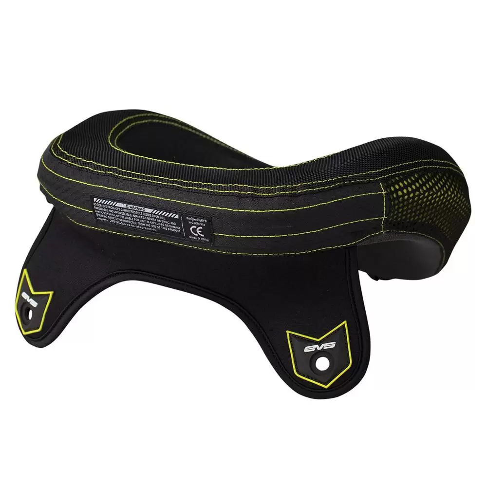 EVS R3 Black Hi-Viz Yellow Neck Protector 2 EVS R3 Black Hi-Viz Yellow Neck Protector - Image 2