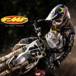 100% FMF Powerbomb Rocket White Clear Lens Motocross Goggles -UFO Shop f 50200 101 00 03 jpg