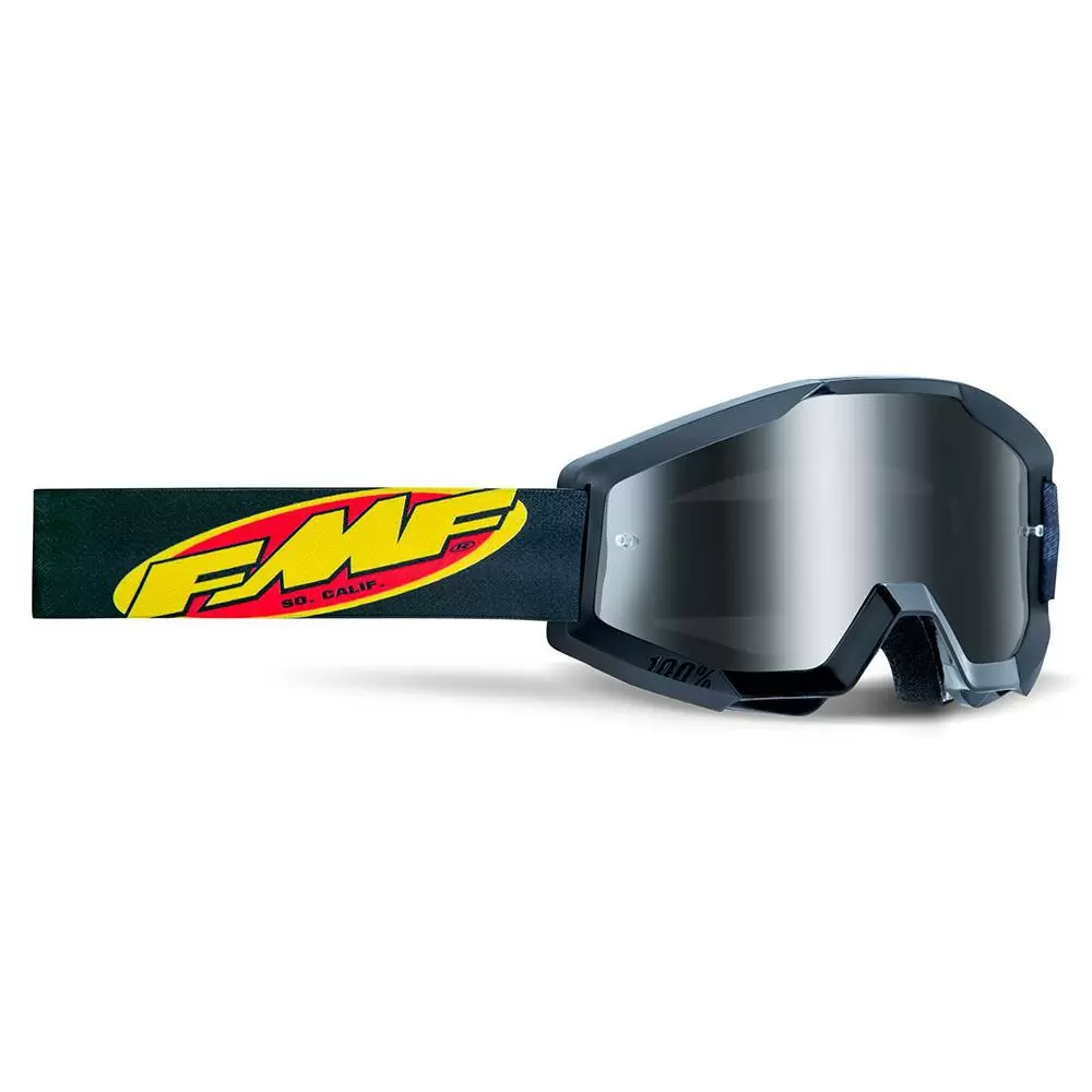 100% FMF Powercore Core Black Silver Mirror Lens Motocross Goggles 1 100% FMF Powercore Core Black Silver Mirror Lens Motocross Goggles