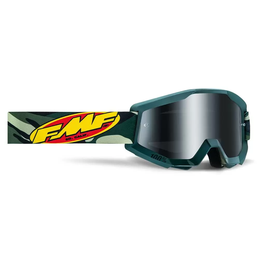 100% FMF Powercore Assault Camo Silver Mirror Lens Motocross Goggles 1 100% FMF Powercore Assault Camo Silver Mirror Lens Motocross Goggles