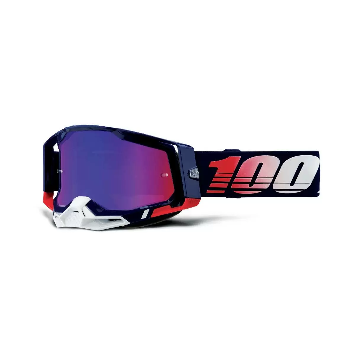 100% Racecraft 2 Goggle Republic / Mirror Red/Blue Lens 1 100% Racecraft 2 Goggle Republic / Mirror Red/Blue Lens