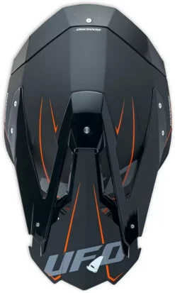 UFO Diamond Matt Black Motocross Helmet -UFO Shop he036 top 4 jpg