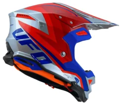 UFO Diamond Silver Red Motocross Helmet -UFO Shop he042 back jpg scaled