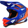 UFO Diamond Blue Red Motocross Helmet