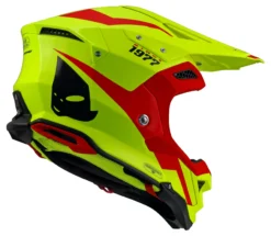 UFO Diamond Neon Yellow Red Motocross Helmet 9 UFO Diamond Neon Yellow Red Motocross Helmet -UFO Shop he045 back 4 jpg scaled