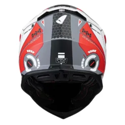 UFO Intrepid Red White Matt Motocross Helmet -UFO Shop he154 04 jpg