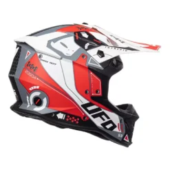 UFO Intrepid Red White Matt Motocross Helmet -UFO Shop he154 07 jpg