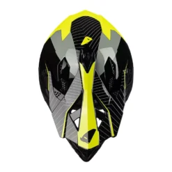 UFO Intrepid Motocross Helmet - Grey Black Neon Yellow -UFO Shop he155 05 jpg