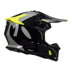 UFO Intrepid Motocross Helmet - Grey Black Neon Yellow -UFO Shop he155 07 jpg