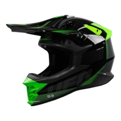 UFO Intrepid Motocross Helmet - Grey Black Neon Green -UFO Shop he156 01 3