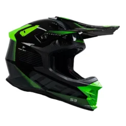 UFO Intrepid Motocross Helmet - Grey Black Neon Green -UFO Shop he156 02 jpg