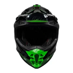 UFO Intrepid Motocross Helmet - Grey Black Neon Green -UFO Shop he156 03 jpg