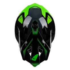UFO Intrepid Motocross Helmet - Grey Black Neon Green -UFO Shop he156 05 jpg