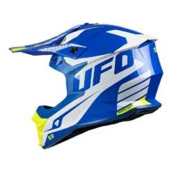 UFO Intrepid Motocross Helmet - White Blue Neon Yellow -UFO Shop he157 05 jpg