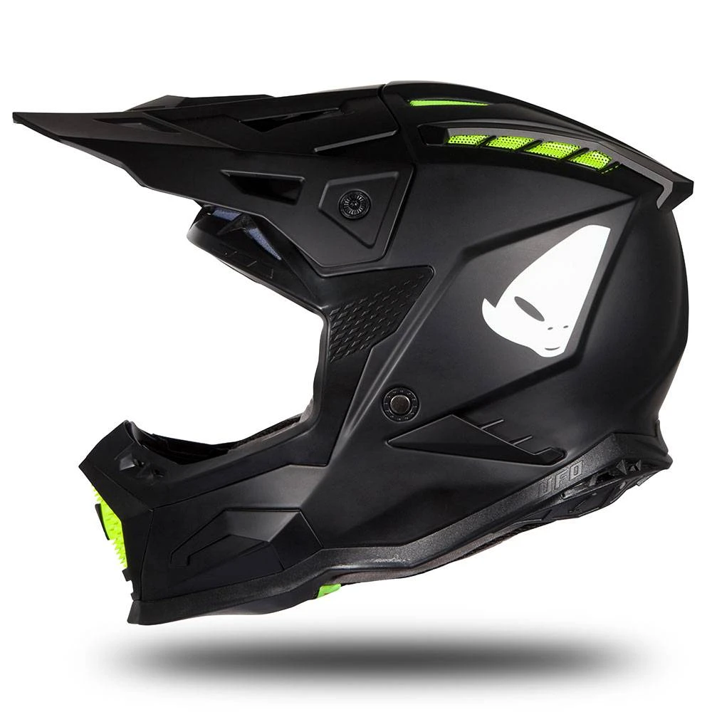 UFO Echus Black Matt Motocross Helmet 1 UFO Echus Black Matt Motocross Helmet