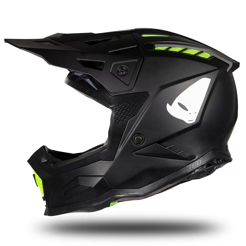 UFO Echus Black Matt Motocross Helmet 4 UFO Echus Black Matt Motocross Helmet - Image 4