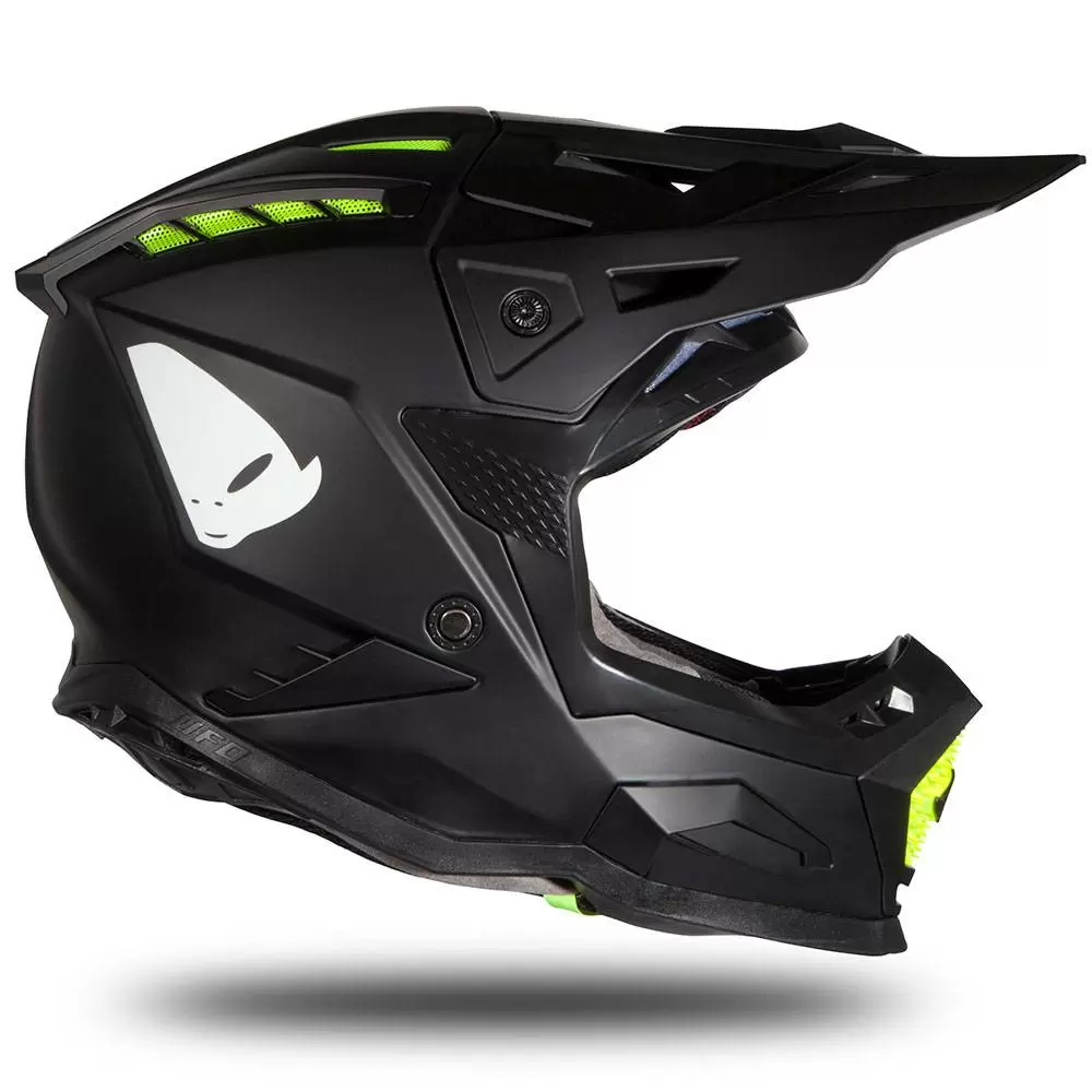 UFO Echus Black Matt Motocross Helmet 3 UFO Echus Black Matt Motocross Helmet - Image 3