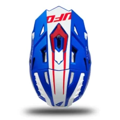 UFO Echus Blue White Red Gloss Motocross Helmet -UFO Shop he168 11 jpg