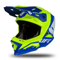 UFO Echus Blue Neon Yellow Motocross Helmet -UFO Shop he169 02 jpg