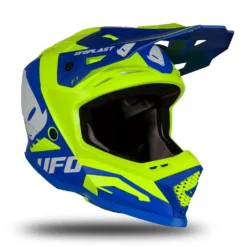 UFO Echus Blue Neon Yellow Motocross Helmet -UFO Shop he169 04 jpg
