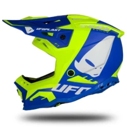 UFO Echus Blue Neon Yellow Motocross Helmet -UFO Shop he169 09 jpg