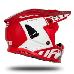 UFO Echus Red White Gloss Motocross Helmet -UFO Shop he170 01 jpg