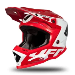 UFO Echus Red White Gloss Motocross Helmet -UFO Shop he170 03 jpg