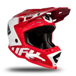 UFO Echus Red White Gloss Motocross Helmet -UFO Shop he170 04 jpg