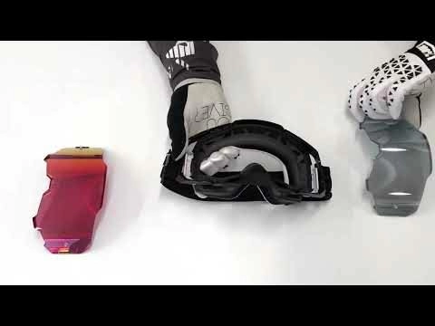 100% Armega Neon Yellow Clear Lens Goggles - Image 3