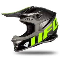 UFO Intrepid Grey Neon Yellow Motocross Helmet -UFO Shop intrepid he173 02 jpg