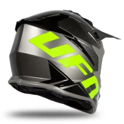 UFO Intrepid Grey Neon Yellow Motocross Helmet -UFO Shop intrepid he173 07 jpg